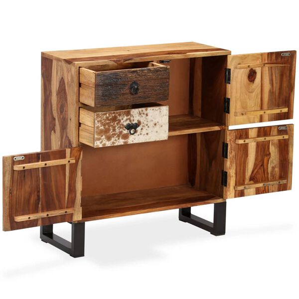 vidaXL Sideboard Solid Acacia Wood 27.6"x11.8"x31.5"