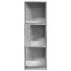 vidaXL Corner Cabinet Concrete Gray Engineered wood Compact Minimalist