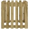 vidaXL Garden Planter Brown Treated solid pine wood 23.6 x 23.6 x 23.6 in