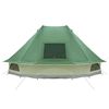 vidaXL Family Tipi Tent Folding with Roof Green 680 x 430 x 270 cm