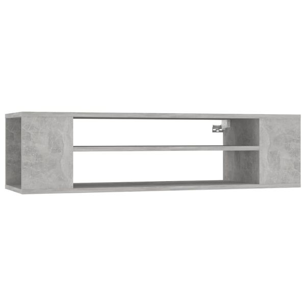 vidaXL TV Cabinet Concrete Gray Engineered Wood Medium TV Cabinet