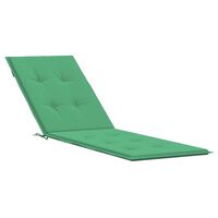 vidaXL Deck Chair Cushion Green (29.5"+41.3")x19.7"x1.2"