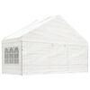 vidaXL Gazebo with Roof White 58.5'x19.3'x12.3' Polyethylene