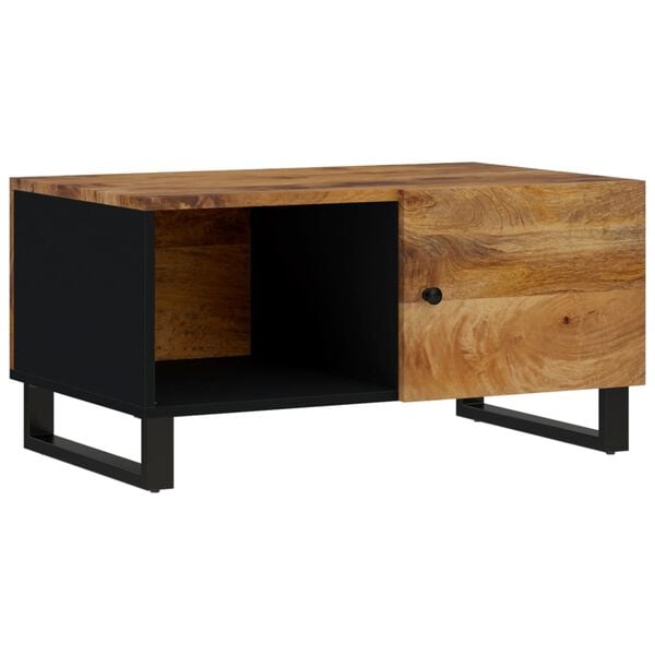 vidaXL Coffee Table Honey brown and black