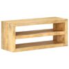 vidaXL TV Stand Natural Mango Wood Solid Mango Wood