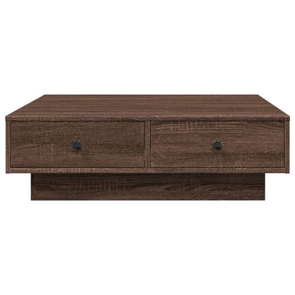 vidaXL Coffee Table Brown oak Engineered wood, metal