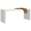 vidaXL Garden Bench White Solid pine wood Large Extendable
