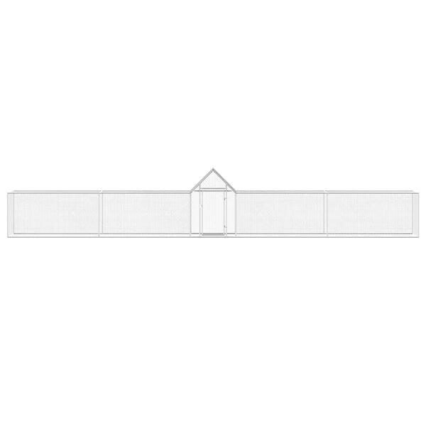 vidaXL Chicken Coop Silver Galvanized steel Large Durable Chicken Coop