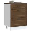vidaXL Kitchen Base Cabinet Brown Oak Engineered Wood Standard