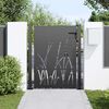 vidaXL Garden Gate 39.4x49.2" Corten Steel Grass Design
