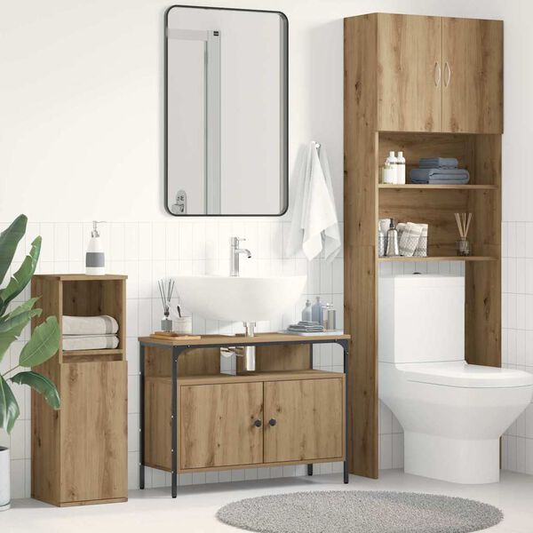vidaXL Bathroom Sink Cabinet Artisan oak 31.50 x 11.81 x 23.62 in