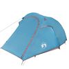 vidaXL Camping Tent Tunnel 3-Person Blue Waterproof