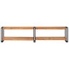vidaXL Tv Cabinet Natural Acacia Wood Solid Acacia Wood, Metal Large