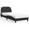 vidaXL Bed Frame with LED without Mattress "Zadar" Black 39.4"x74.8"
