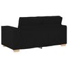vidaXL 2-Seater Sofa Black 47.2 " Fabric