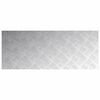 vidaXL Stair Tread Rectangular 4 pcs Silver 39.37 x 15.75 in Aluminium