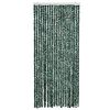 vidaXL Fly Curtain Green and White 35.4x78.7" Chenille