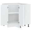 vidaXL Kitchen Corner Base Cabinet White Engineered Wood Standard