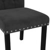 vidaXL Dining Chairs 6 pcs Black Velvet
