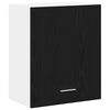 vidaXL Hanging Cabinet Lyon 2 pcs Black Oak 19.69 x 12.20 x 23.62 in