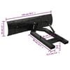 vidaXL Snow Plow Black Powder-coated steel, Rubber 59.1 x 15.0 in