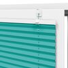 vidaXL Pleated Blind Petrol green 100% polyester 37.4 x 59.1 in