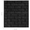 vidaXL Wallpaper Set of 10 Black PE Foam Medium Pattern Wallpaper