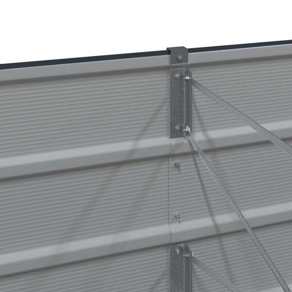 vidaXL Planter Anthracite 157.48 x 31.50 x 17.72 in Steel