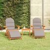vidaXL Garden Lounge Set Natural Wood Solid Acacia Wood, Fabric Standard