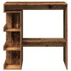 vidaXL Bar Table Old Wood Engineered Wood Compact Bar Table