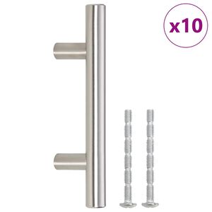 vidaXL Cabinet Handle Set of 10 Silver