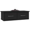 vidaXL Wall-mounted Drawer Shelf Black 23.6x10.2x7.3" Engineered Wood