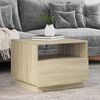 vidaXL Coffee Table Sonoma Oak Engineered Wood 19.7x19.3x15.7 in
