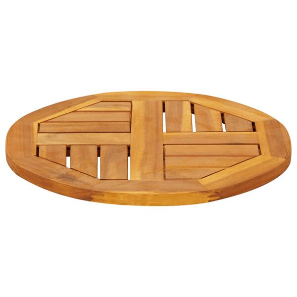 vidaXL Table Top Natural Solid Acacia wood Medium Durable Table Top