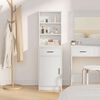 vidaXL Highboard White 15.75 x 15.94 x 53.15 in Engineered Wood