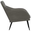 vidaXL Armchair Dark grey Velvet (100% polyester), Metal, Plywood Medium