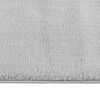 vidaXL Rug Grey 100% Polyester 63 x 91 in Rug Rectangular Modern