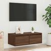 vidaXL TV Cabinet Brown oak Engineered wood Standard TV Cabinet