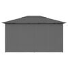 vidaXL Garden Marquee with Curtains 157.4"x118.1" Anthracite