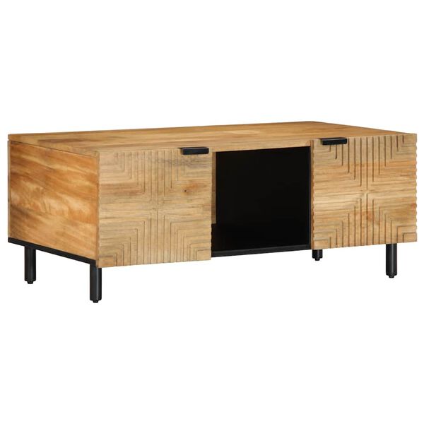 vidaXL Coffee Table Mango desert brown Solid mango wood