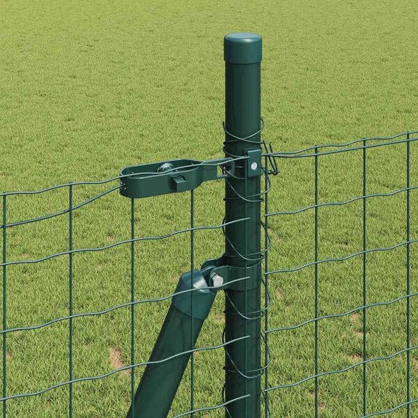 vidaXL Fence Post Other 52 pcs Grey 1.26 x 1.26 x 34.84 in Steel