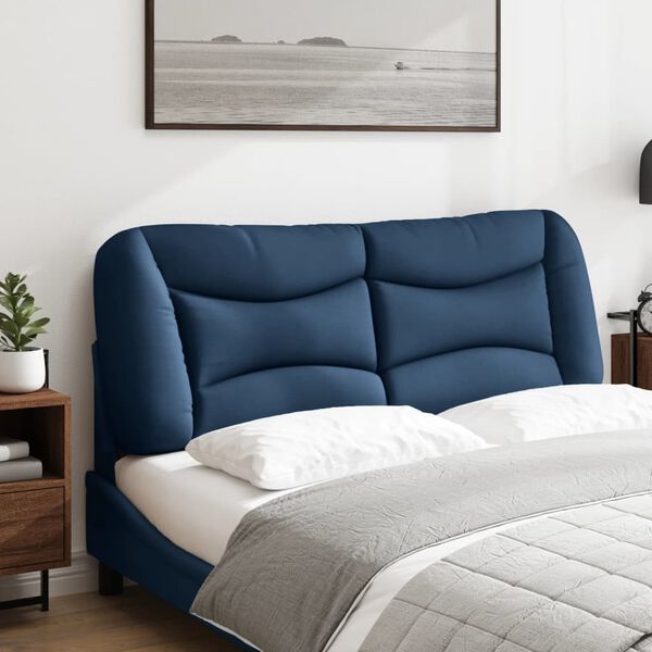 vidaXL Headboard Cushion Blue 55.1 in Fabric (100% polyester)