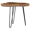 vidaXL Coffee Table Brown Teak Wood Medium Decorative Inlays