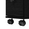 vidaXL Bathroom Furniture Set Black Oak 12.99 x 9.06 x 25.59 in