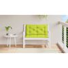 vidaXL Garden Bench Cushion Set of 2 Bright green