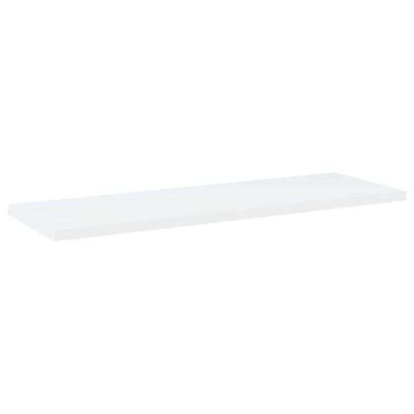 vidaXL Shelf Set of 8 White Engineered wood 23.6 x 7.9 x 0.6 in Simple