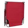vidaXL Sun Lounger Red Powder-Coated Steel Standard Foldable