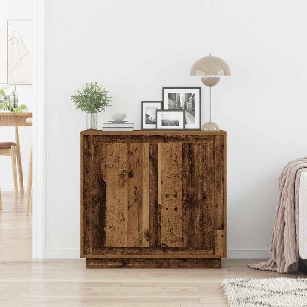 vidaXL Sideboard Old Wood 31.50 x 15.75 x 29.53 in Engineered Wood