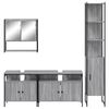 vidaXL Bathroom Furniture Set Grey Sonoma
