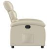 vidaXL Recliner Chair Cream Faux leather, metal, plywood Standard